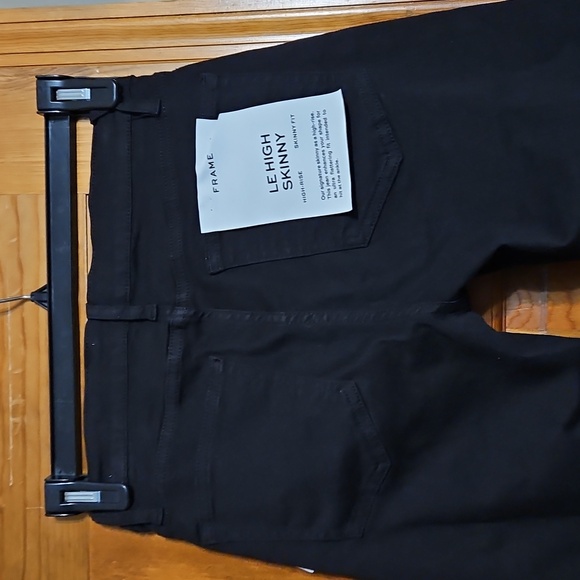 NWT Frame Denim Anthropologie Le High Skinny  Black Jeans - Picture 9 of 15